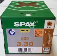 Саморезы Spax T-Star для массивных деревянных полов 3x30 мм 35703001901021