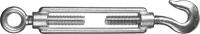 Талреп STAYER DIN 1480, крюк-кольцо, М10, 6 шт, оцинкованный, 30515-10