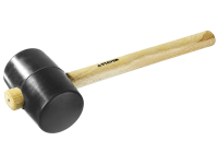 Резиновая черная киянка с деревянной ручкой 1130г STAYER STANDARD 20505-100